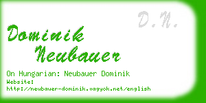 dominik neubauer business card